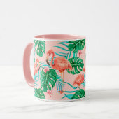 Tropisch Flamingo Mok (Voorkant links)