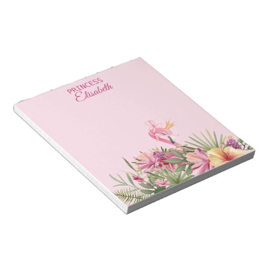 Tropisch Flamingo Notitieblok (Schuin)