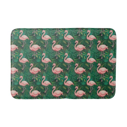 Tropisch Flamingo patroon Badmat (Voorkant)