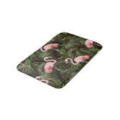 Tropisch Flamingo patroon:  bladeren Badmat (Gekanteld)