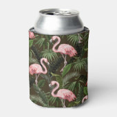 Tropisch Flamingo patroon: bladeren Blikjeskoeler (Blikje Voorkant)