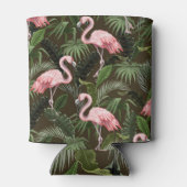 Tropisch Flamingo patroon: bladeren Blikjeskoeler (Achterkant)