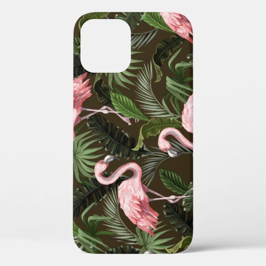 Tropisch Flamingo patroon: bladeren Case-Mate iPhone Case (Achterkant)