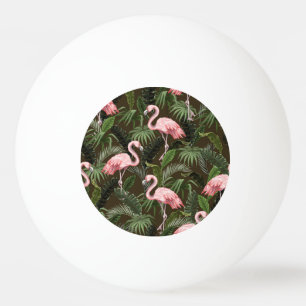 Tropisch Flamingo patroon: bladeren Pingpongbal