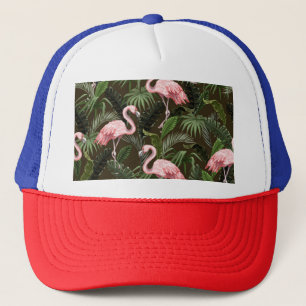 Tropisch Flamingo patroon:  bladeren Trucker Pet