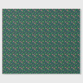 Tropisch Flamingo Patroon Cadeaupapier (Vlak)