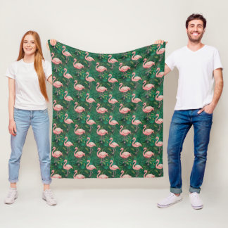 Tropisch Flamingo patroon Fleece Deken