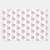 Tropisch Flamingo patroon Inpakpapier Vel (Voorkant)