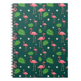 Tropisch Flamingo Patroon Notitieboek