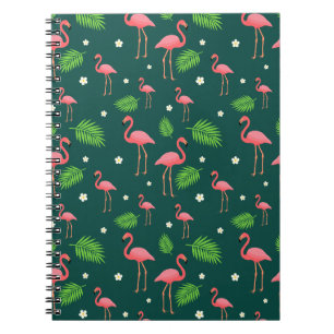 Tropisch Flamingo Patroon Notitieboek