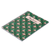 Tropisch Flamingo patroon op maat Notitieboek (Linkerzijde)