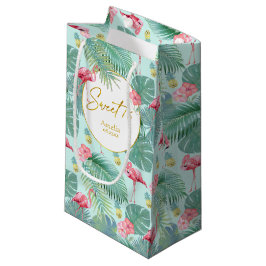 Tropisch Flamingo patroon Sweet Sixteen ID926 Klein Cadeauzakje