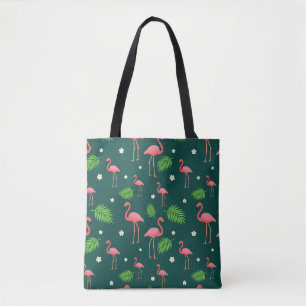 Tropisch Flamingo Patroon Tote Bag