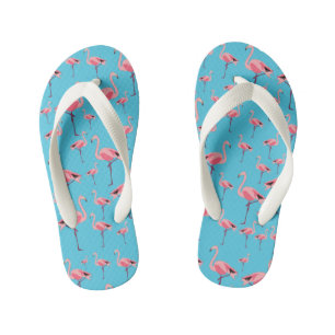 Tropisch Flamingo patroon voor zomerroze Kinder Teenslippers