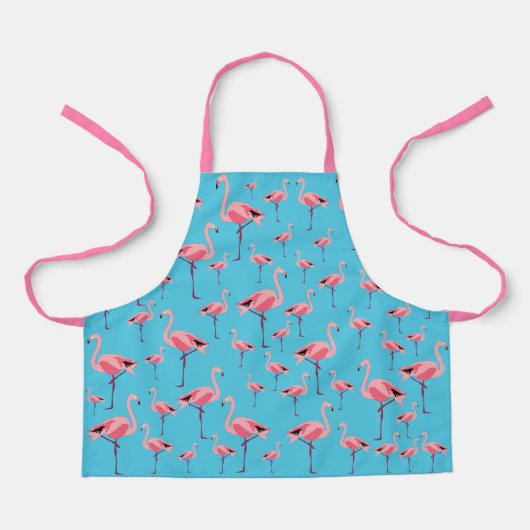 Tropisch Flamingo patroon voor zomerroze Schort (Voorkant)