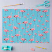 Tropisch Flamingo patroon voor zomerroze Tissuepapier (Craft)
