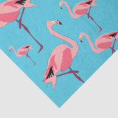 Tropisch Flamingo patroon voor zomerroze Tissuepapier (Detail)