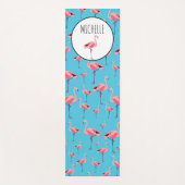 Tropisch Flamingo patroon voor zomerroze Yogamat (Voorkant)