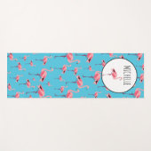 Tropisch Flamingo patroon voor zomerroze Yogamat (Voorkant (horizontaal))