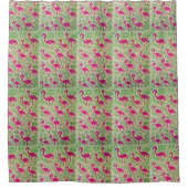 Tropisch Flamingo Shower Curtain Douchegordijn (Voorkant)