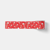 Tropisch Flamingo Sinterklaas Kerstpatroon Grosgrain Lint (Voorkant)
