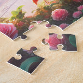 Tropisch Flamingo Strand Paradijs Vakantie Cadeau Legpuzzel (Zijkant)