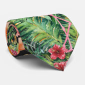 Tropisch Flamingo Stropdas (Opgerold)