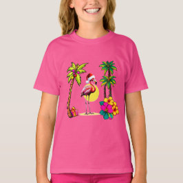 Tropisch Flamingo T-shirt voor meisjes
