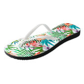 Tropisch Flamingo Teenslippers (Schuin)