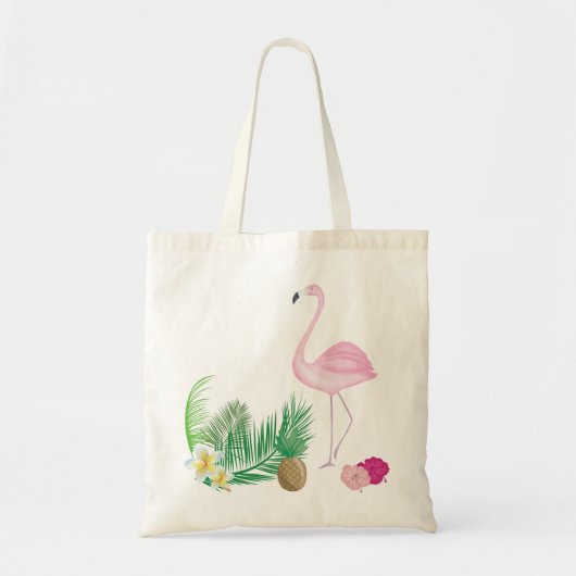 Tropisch Flamingo Tote Bag (Voorkant)