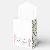 Tropisch Flamingo Twins Baby shower Persoonlijk Bedankdoosjes (Geopend)