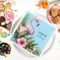 Tropisch Flamingo Verjaardagsfeest