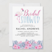 Tropisch Flamingo Vrijgezellenfeest Kaart (Voorkant)