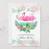 Tropisch Flamingo Vrijgezellenfeest Kaart (Voorkant)