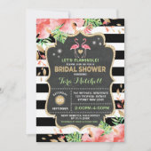 Tropisch Flamingo Vrijgezellenfeest Luau Uitnodigi Kaart (Voorkant)