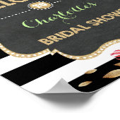 Tropisch Flamingo Vrijgezellenfeest Welkome Sign D Poster (Hoek)