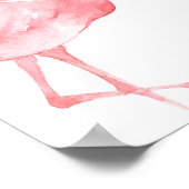 Tropisch Flamingo Welkomstteken, Tropisch poster (Hoek)