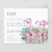 Tropisch Flamingos Wedding (Voorkant)