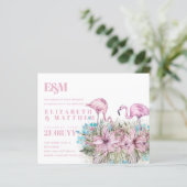 Tropisch Flamingos Wedding (Staand voorkant)