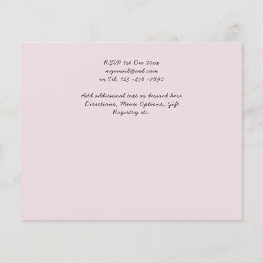 Tropisch Flamingos Wedding (Achterkant)