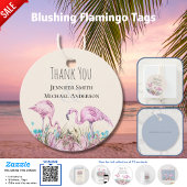 Tropisch Flamingos Wedding Bedankjes Labels