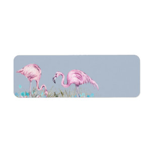 Tropisch Flamingos Wedding Etiket