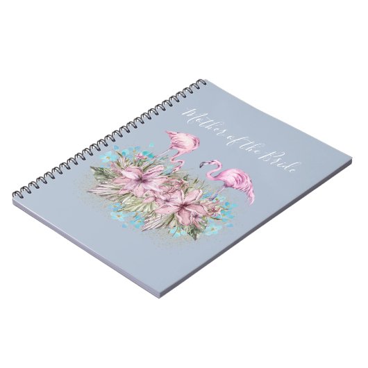 Tropisch Flamingos Wedding Notitieboek (Linkerzijde)