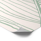 Tropisch flesje ananasappel Goud Blush Poster (Hoek)