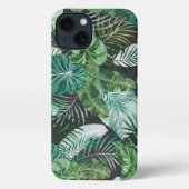 Tropisch flessenpalmpetpatroon iPhone hoesje (Achterkant)
