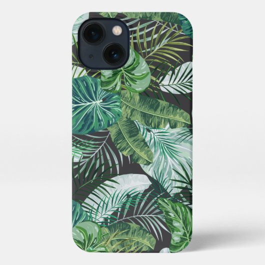 Tropisch flessenpalmpetpatroon iPhone hoesje (Achterkant)