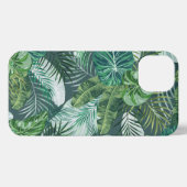 Tropisch flessenpalmpetpatroon iPhone hoesje (Achterkant horizontaal)