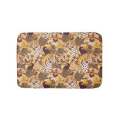 Tropisch flessenpatroon met tijger badmat (Voorkant)