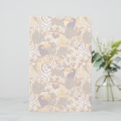 Tropisch flessenpatroon met tijger briefpapier (Staand voorkant)