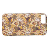 Tropisch flessenpatroon met tijger Case-Mate iPhone case (Achterkant (Horizontaal))